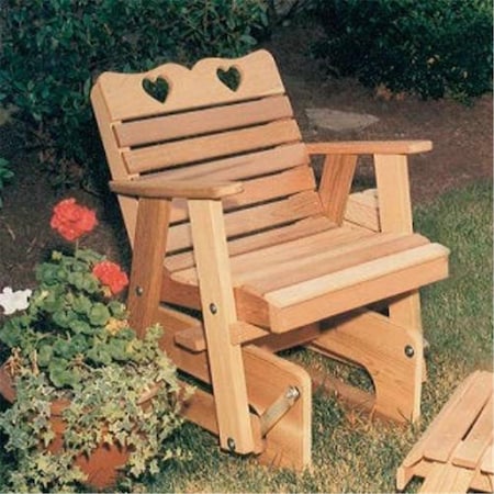 Gardencare Cedar Country Hearts Rocking Glider Chair GA2543512